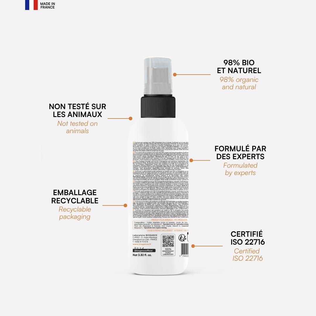 Crème solaire naturelle Sun Protect pour chiens et chats