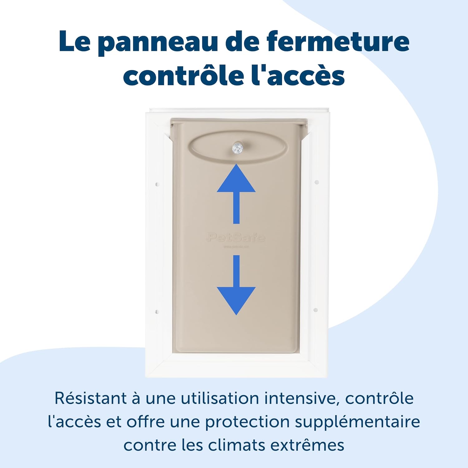 Porte de passage Staywell aluminium volet magnétique