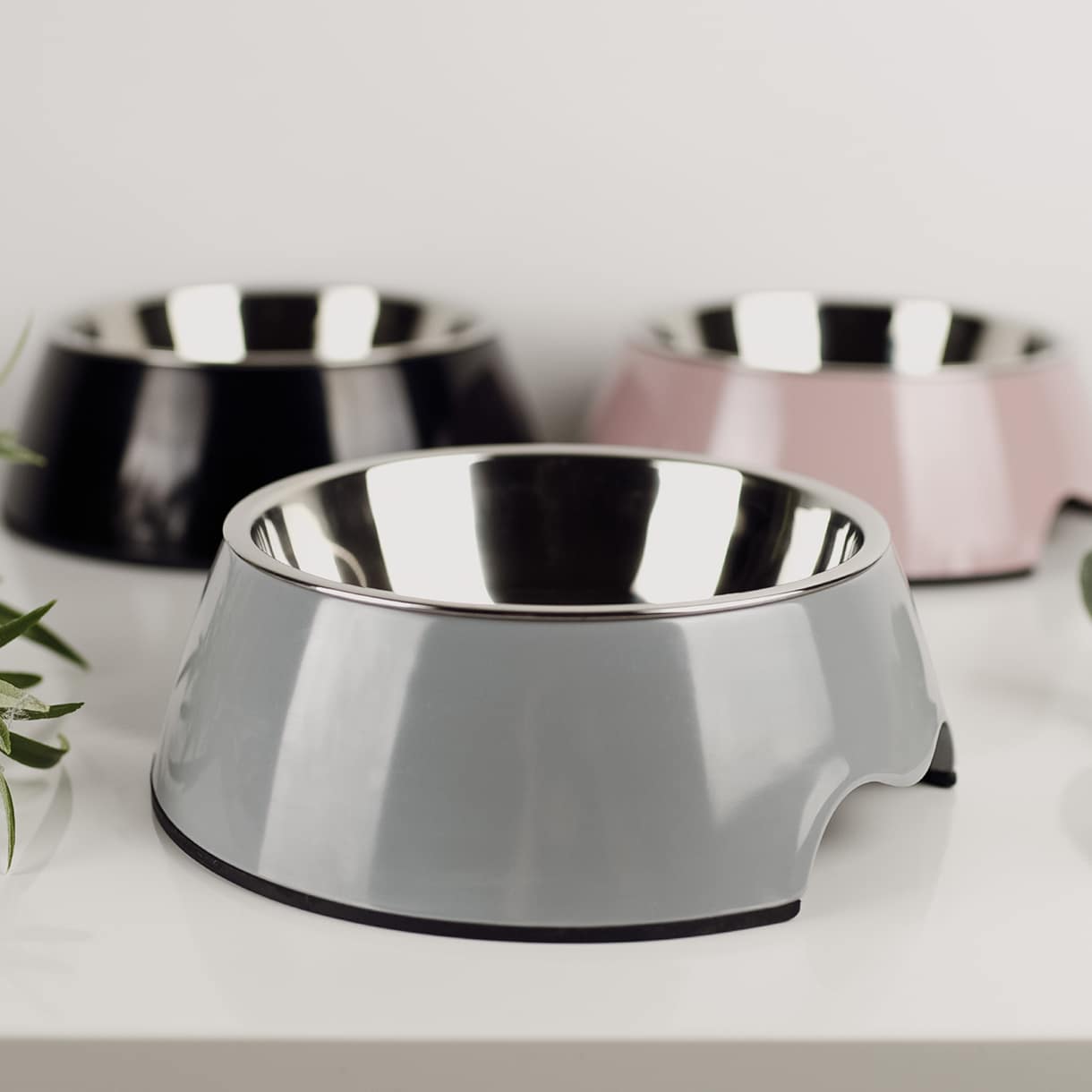 Lot de 2 gamelles mélamine et inox