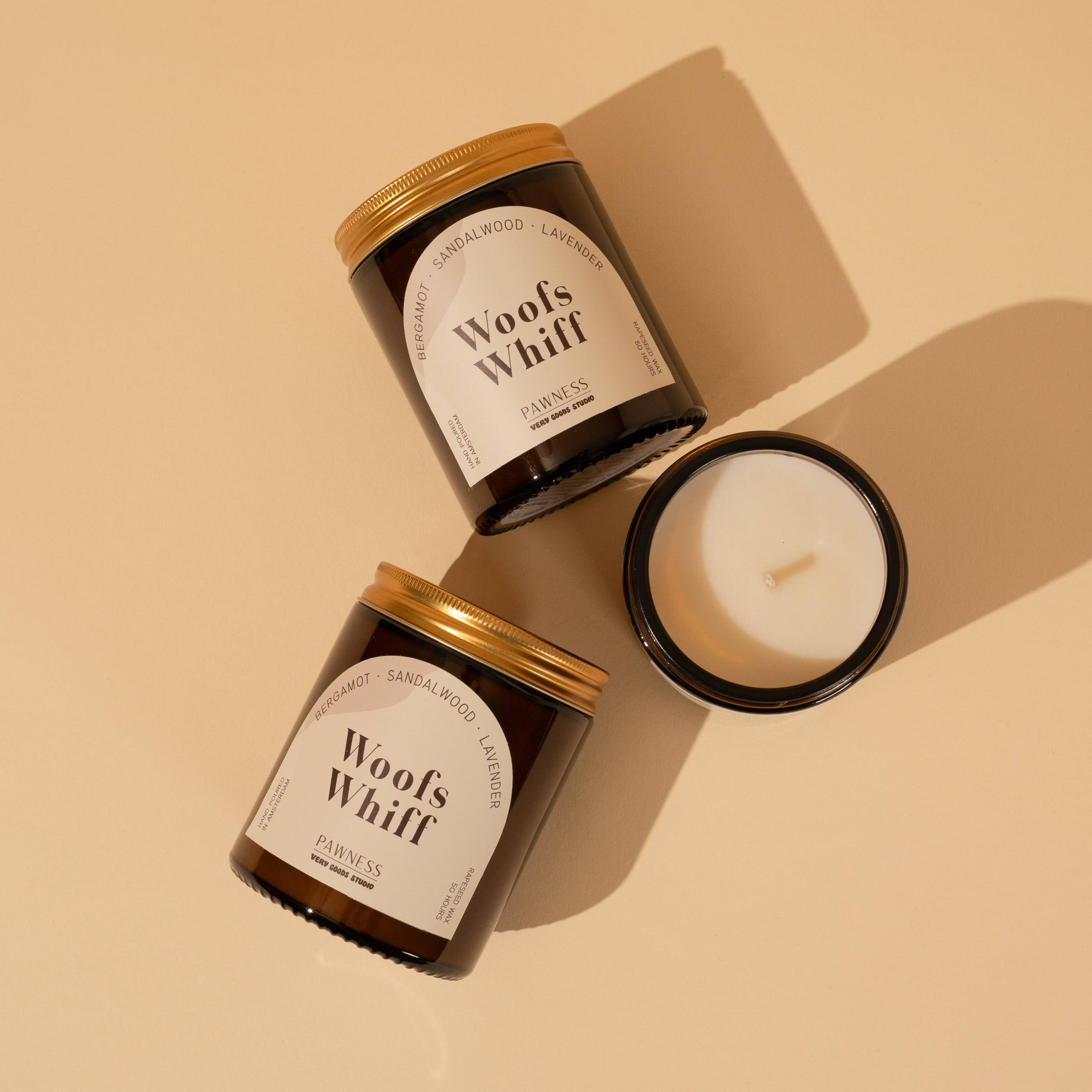 Bougie parfumée naturelle en cire de colza