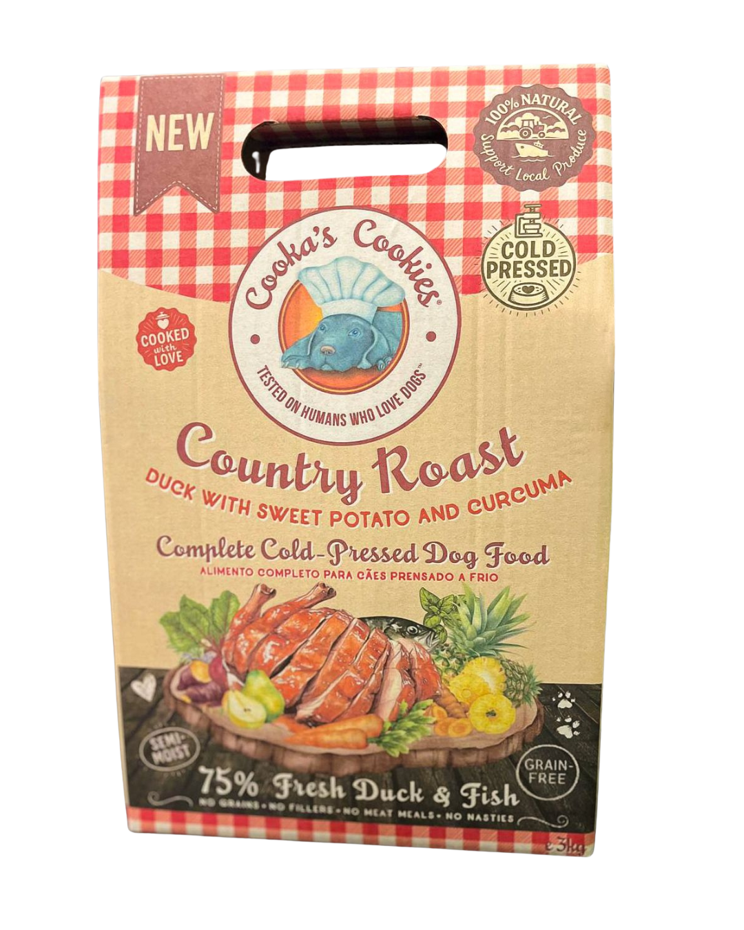 Croquettes semi-humides Rôti Campagnard canard et poisson