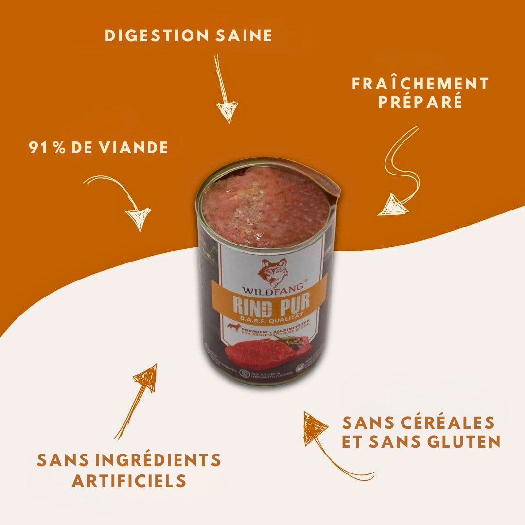 Pâté pur bœuf qualité BARF