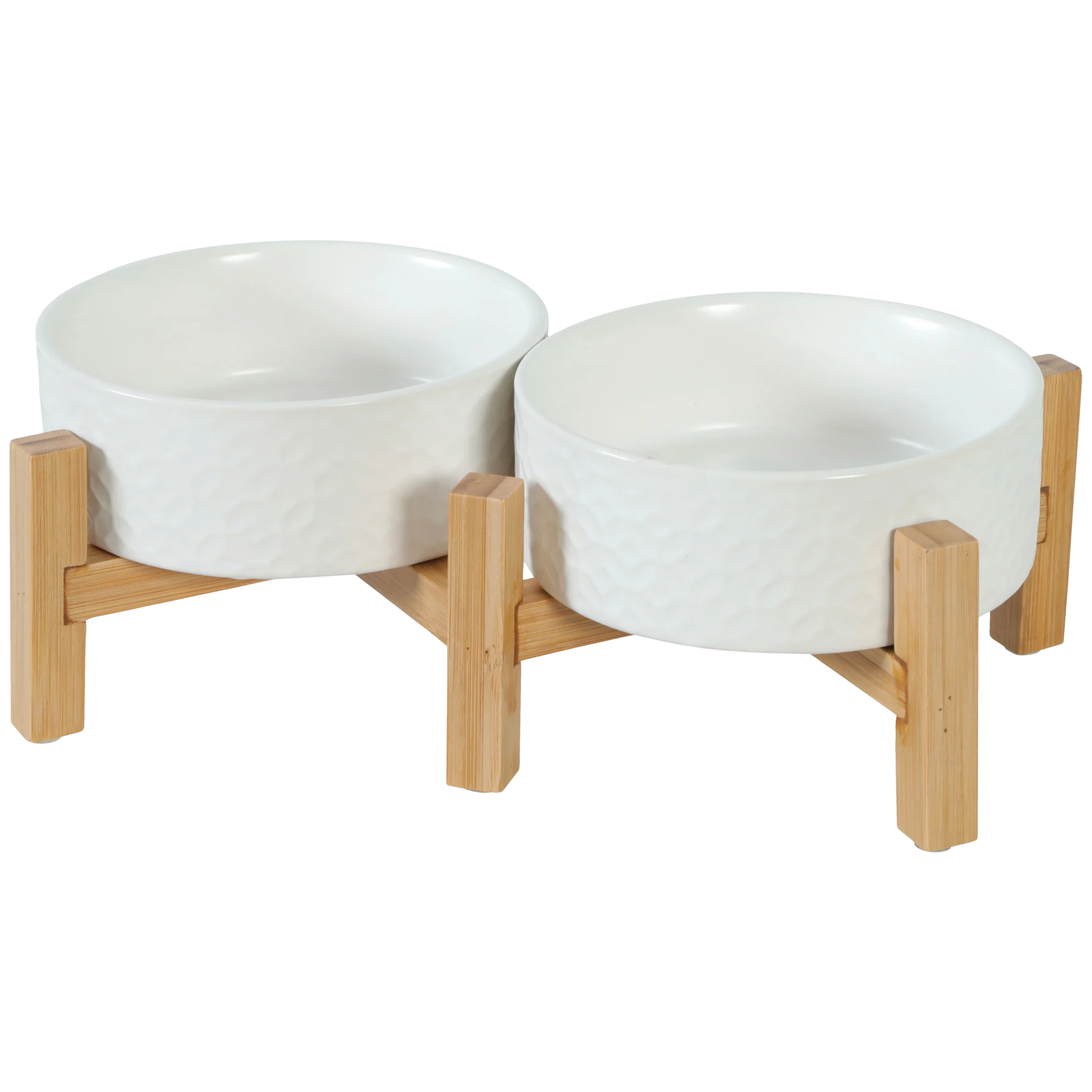 Gamelle en grès avec support en bambou