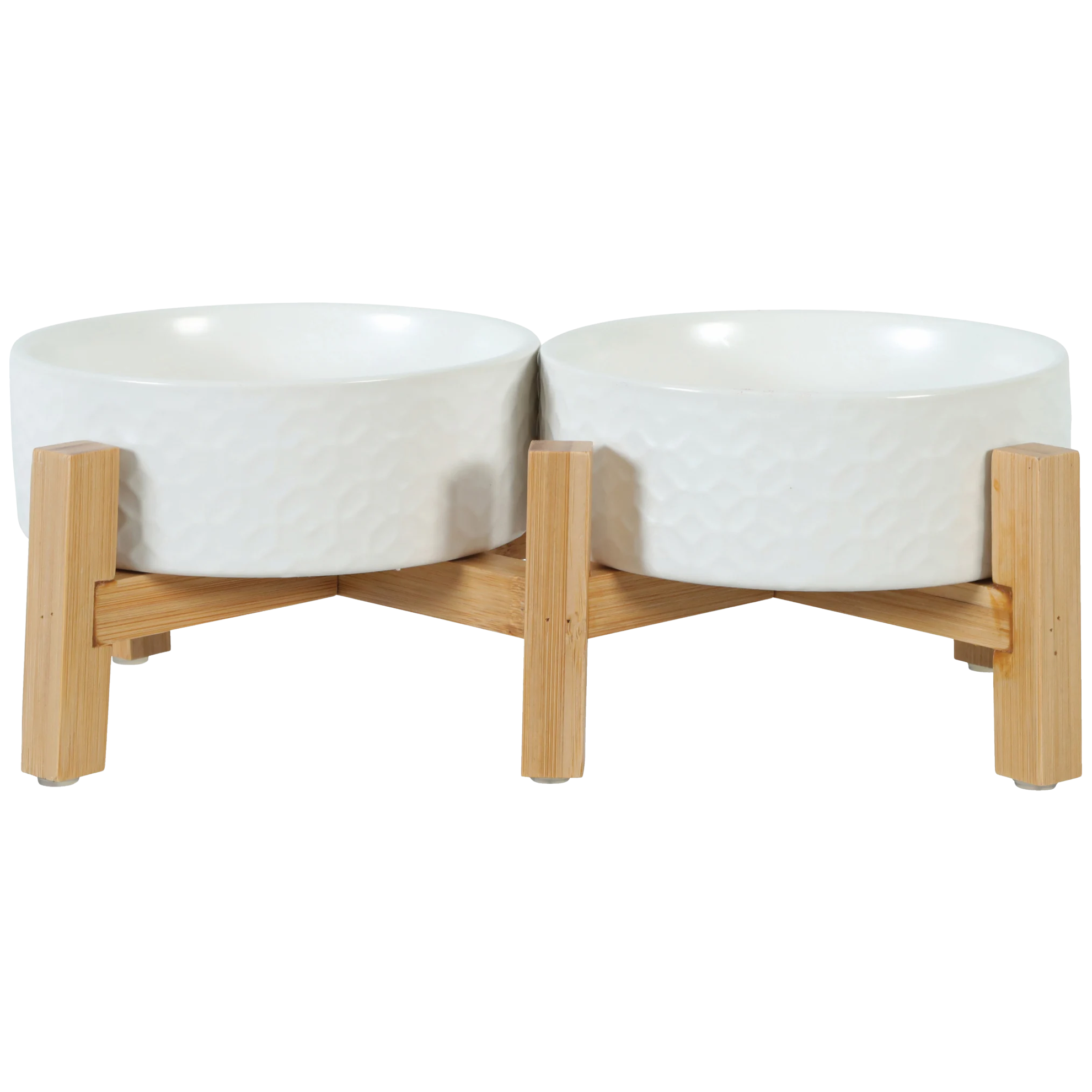 Gamelle en grès avec support en bambou