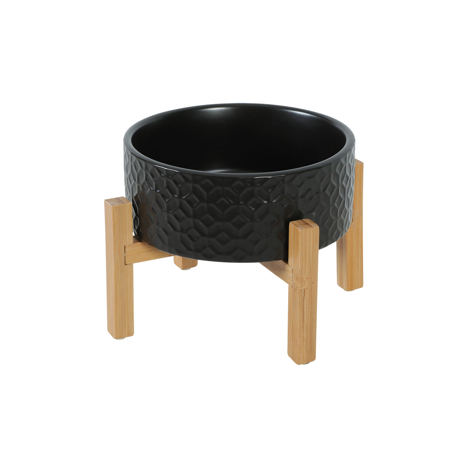 Gamelle en grès avec support en bambou