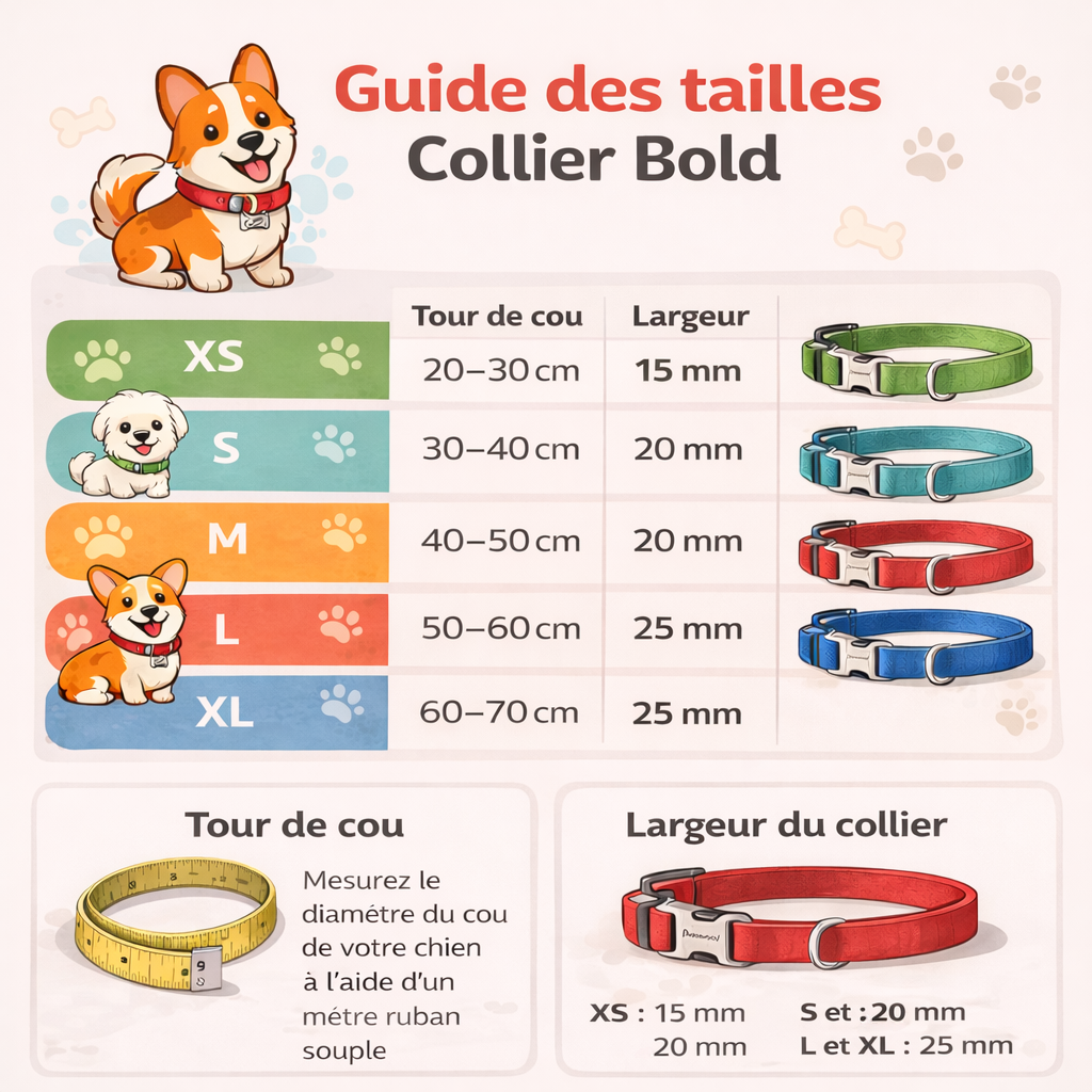 Collier réglable rembourré