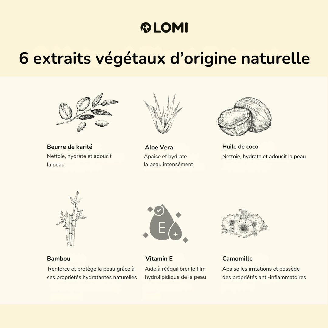 Lingettes de toilettage naturelles en bambou