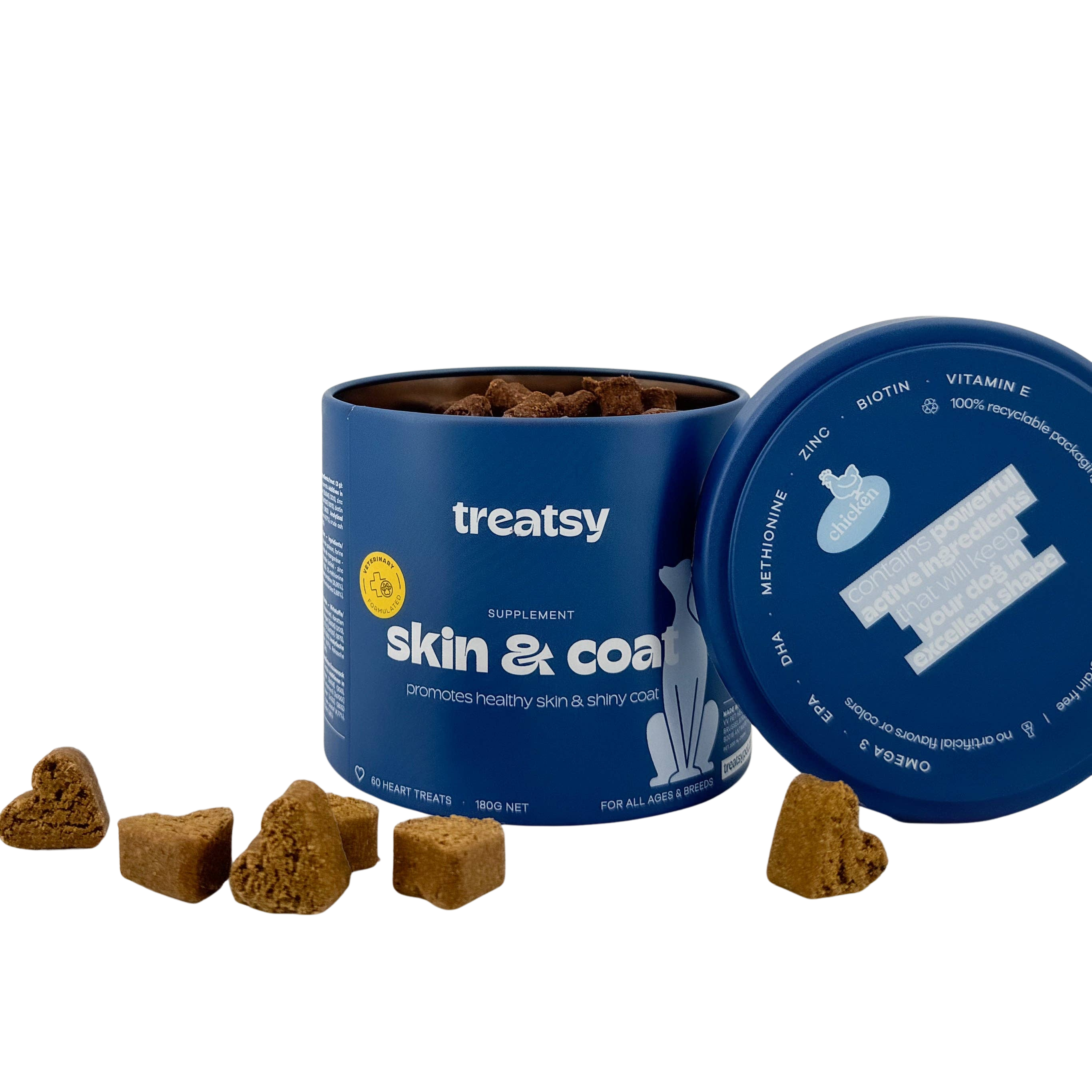 Complément alimentaire peau et pelage au poulet pour chiens