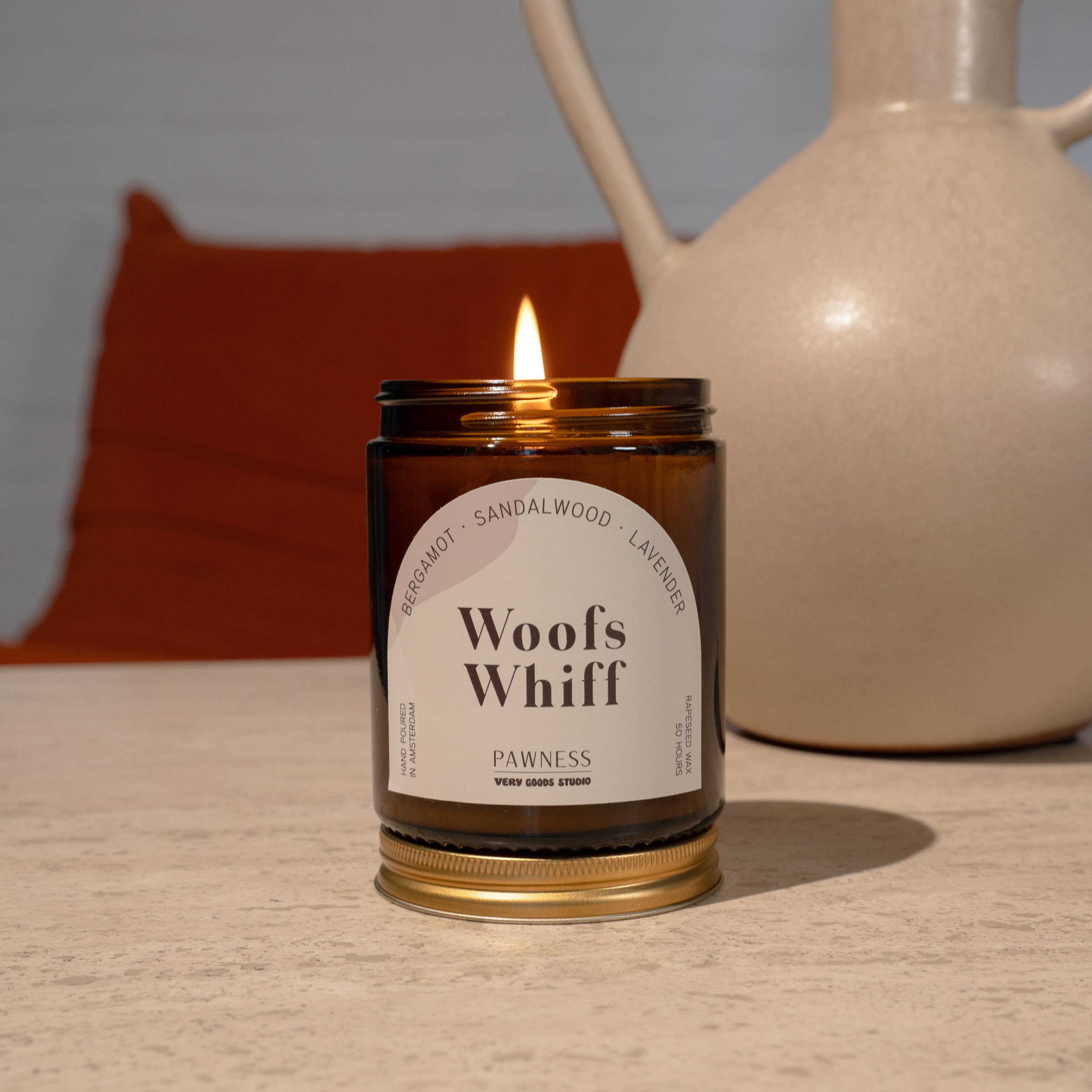 Bougie parfumée naturelle en cire de colza 