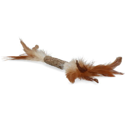 Jouet bâtonnet avec plumes au matatabi
