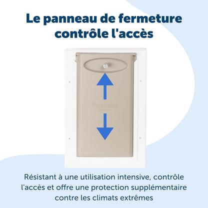 Porte de passage Staywell aluminium volet magnétique