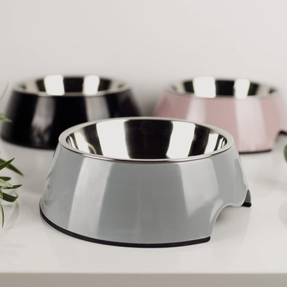 Lot de 2 gamelles mélamine et inox