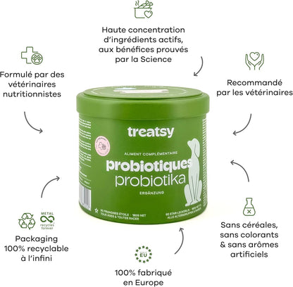 Complément alimentaire probiotiques au poulet pour chiens