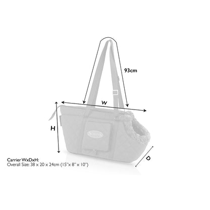 Sac de transport matelassé pour petits chiens
