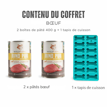 Coffret biscuits à cuire avec moule silicone