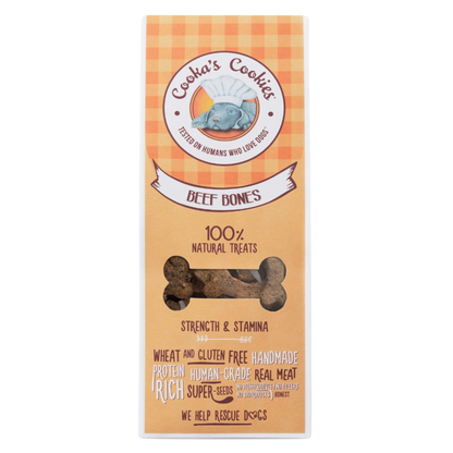 Biscuits croquants au bœuf en forme d’os