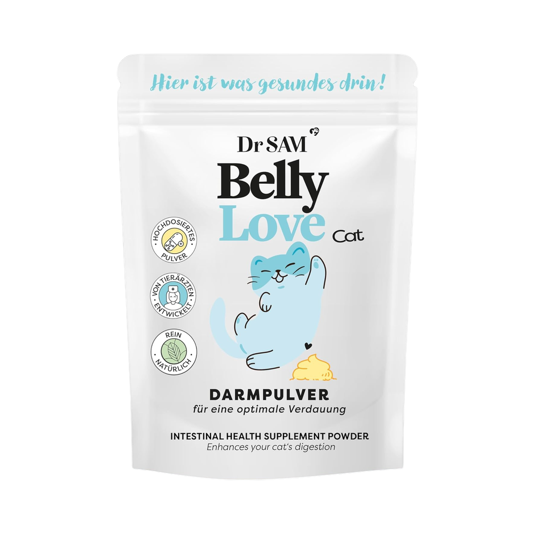 Poudre intestinale à base de plantes pour chats