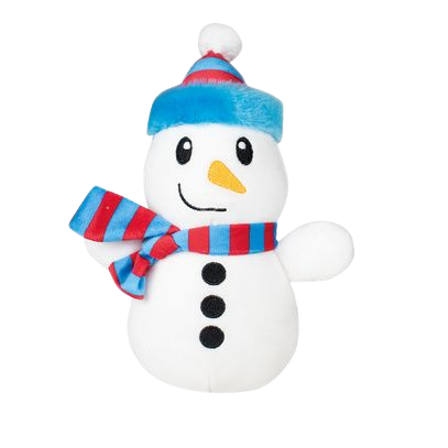 Peluche sonore Bonhomme de neige 14 cm