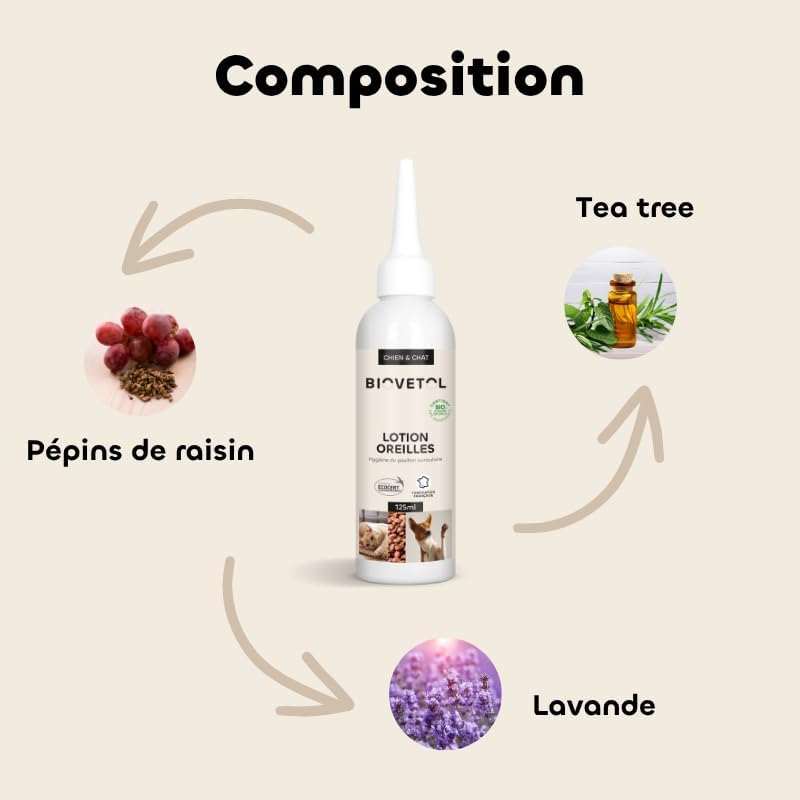 Lotion oreilles aux eaux florales bio