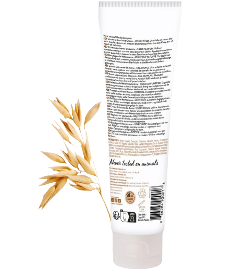 Crème apaisante à l’avoine pour chiens