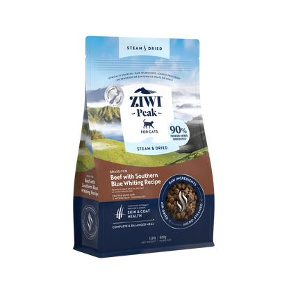 Croquettes boeuf & merlan bleu du Sud pour chats