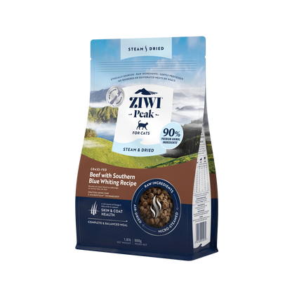 Croquettes boeuf & merlan bleu du Sud pour chats