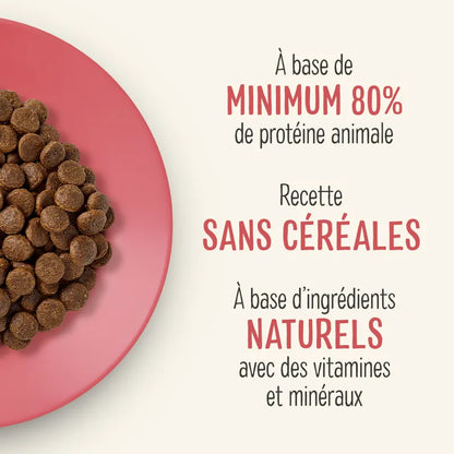 Croquettes poulet et canard pour chats adultes