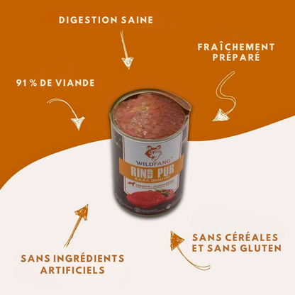 Pâté pur bœuf qualité BARF