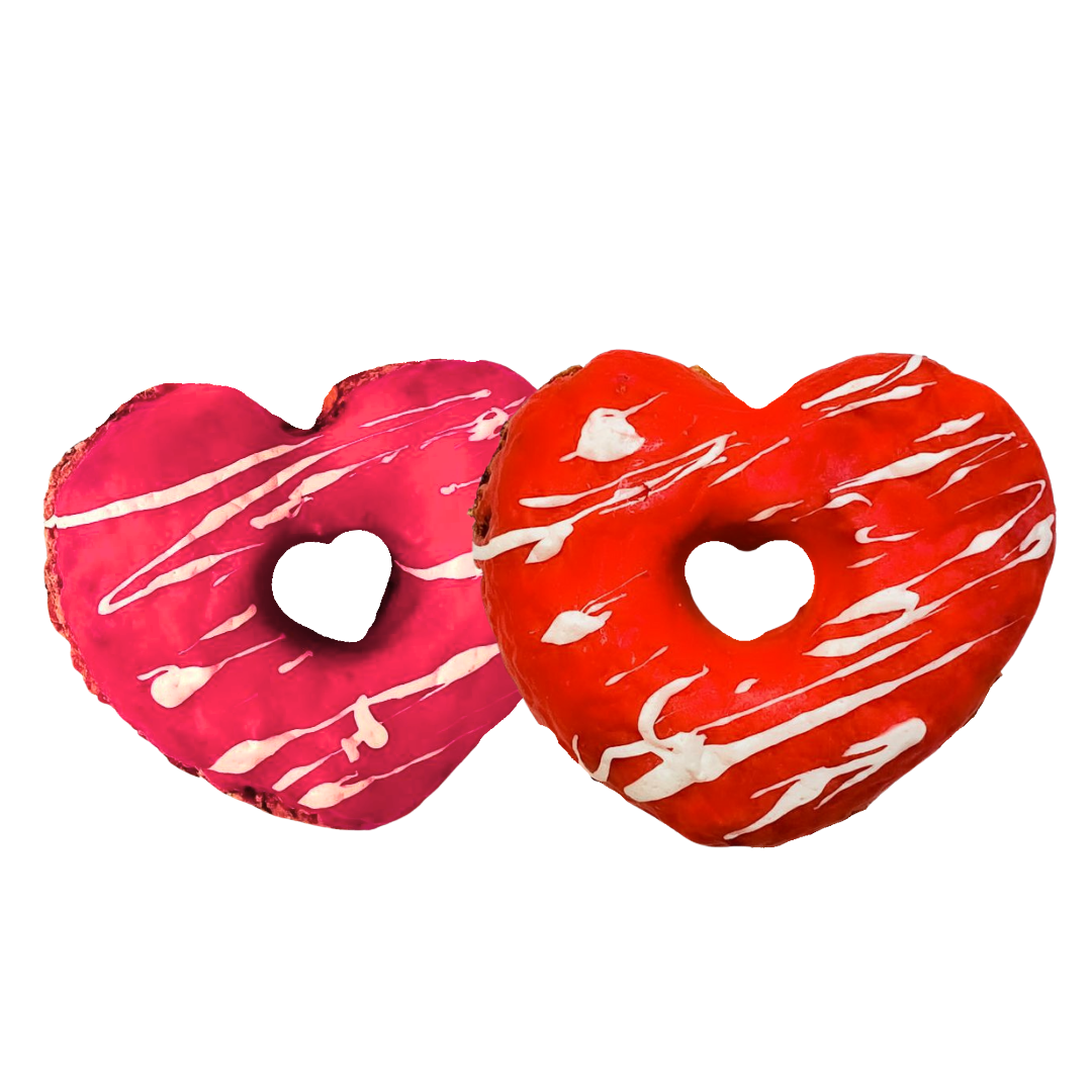 Biscuits donuts cœurs pour chiens