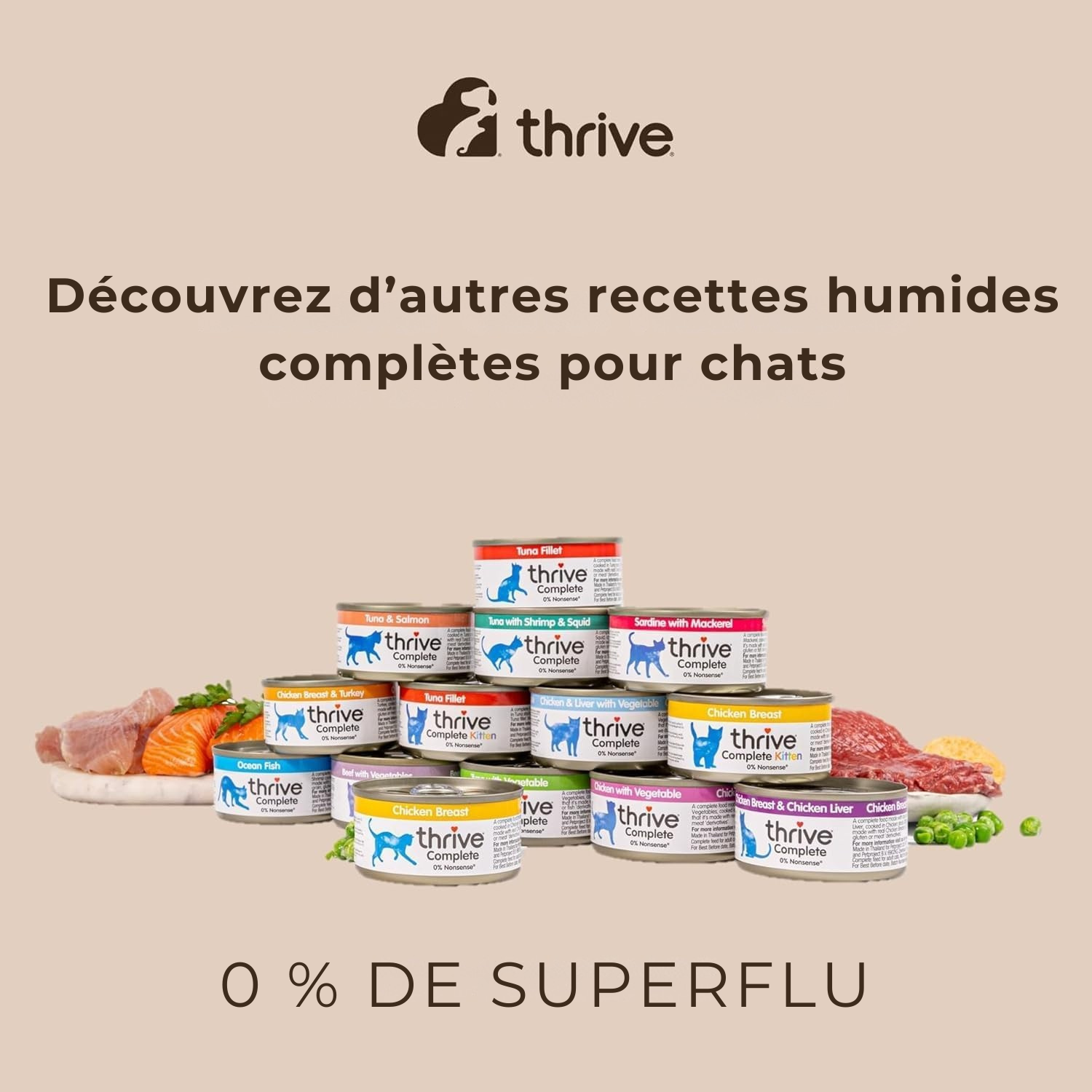 Émincé de poulet aux légumes pour chats adultes