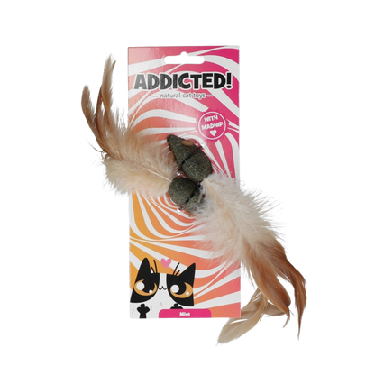Duo de souris en matatabi avec plumes