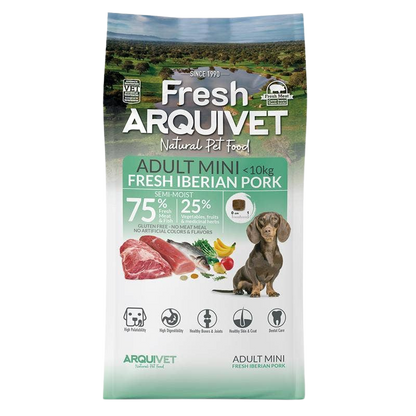 Croquettes semi-humides au porc ibérique pour petits chiens adultes