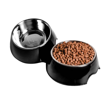 Lot de 2 gamelles mélamine et inox