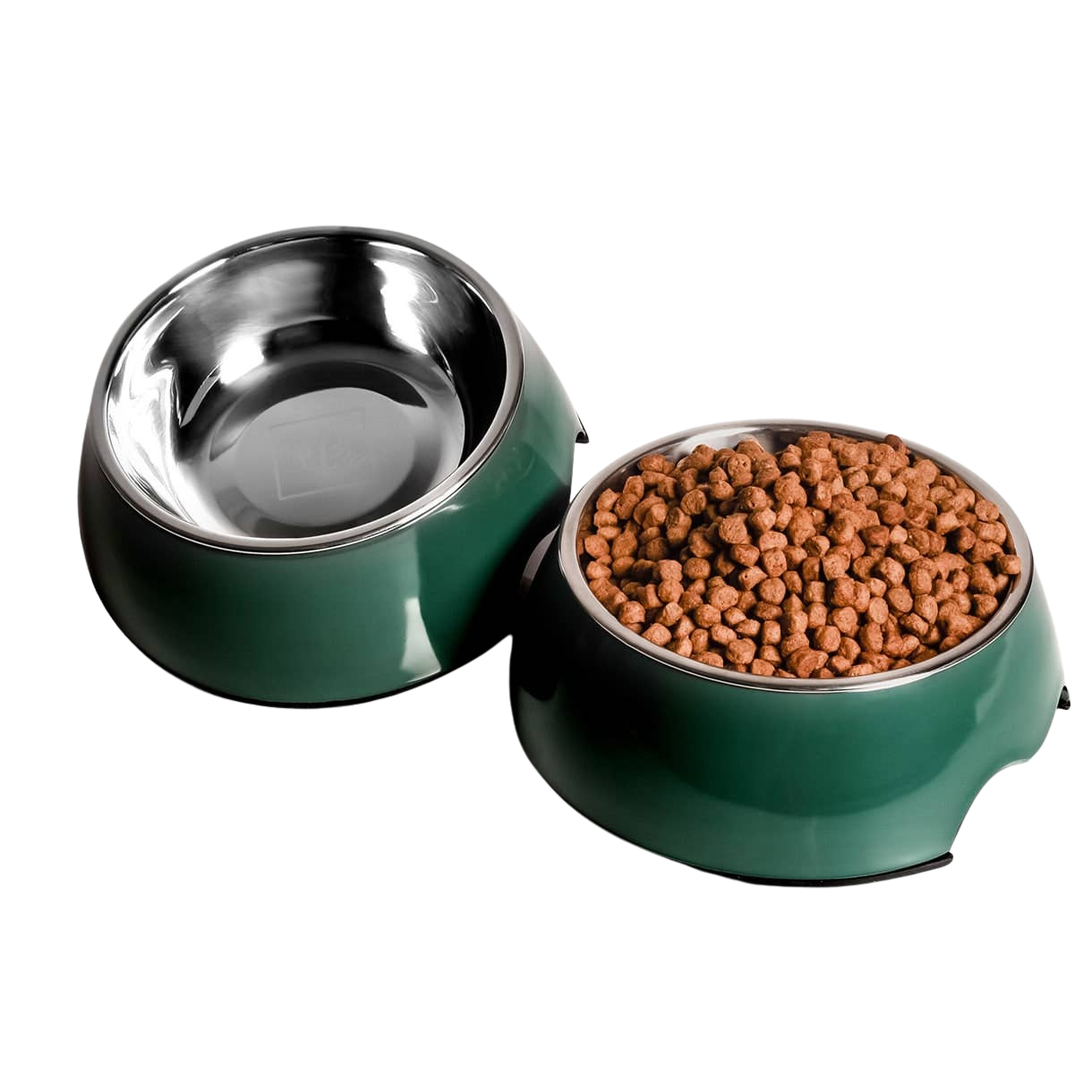 Lot de 2 gamelles mélamine et inox