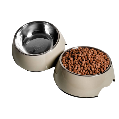 Lot de 2 gamelles mélamine et inox