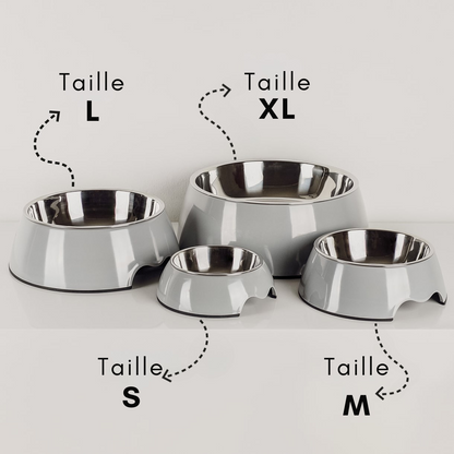 Lot de 2 gamelles mélamine et inox