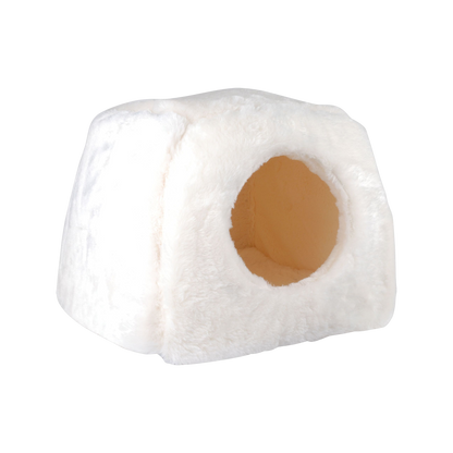 Igloo réversible 2-en-1 imitation fourrure