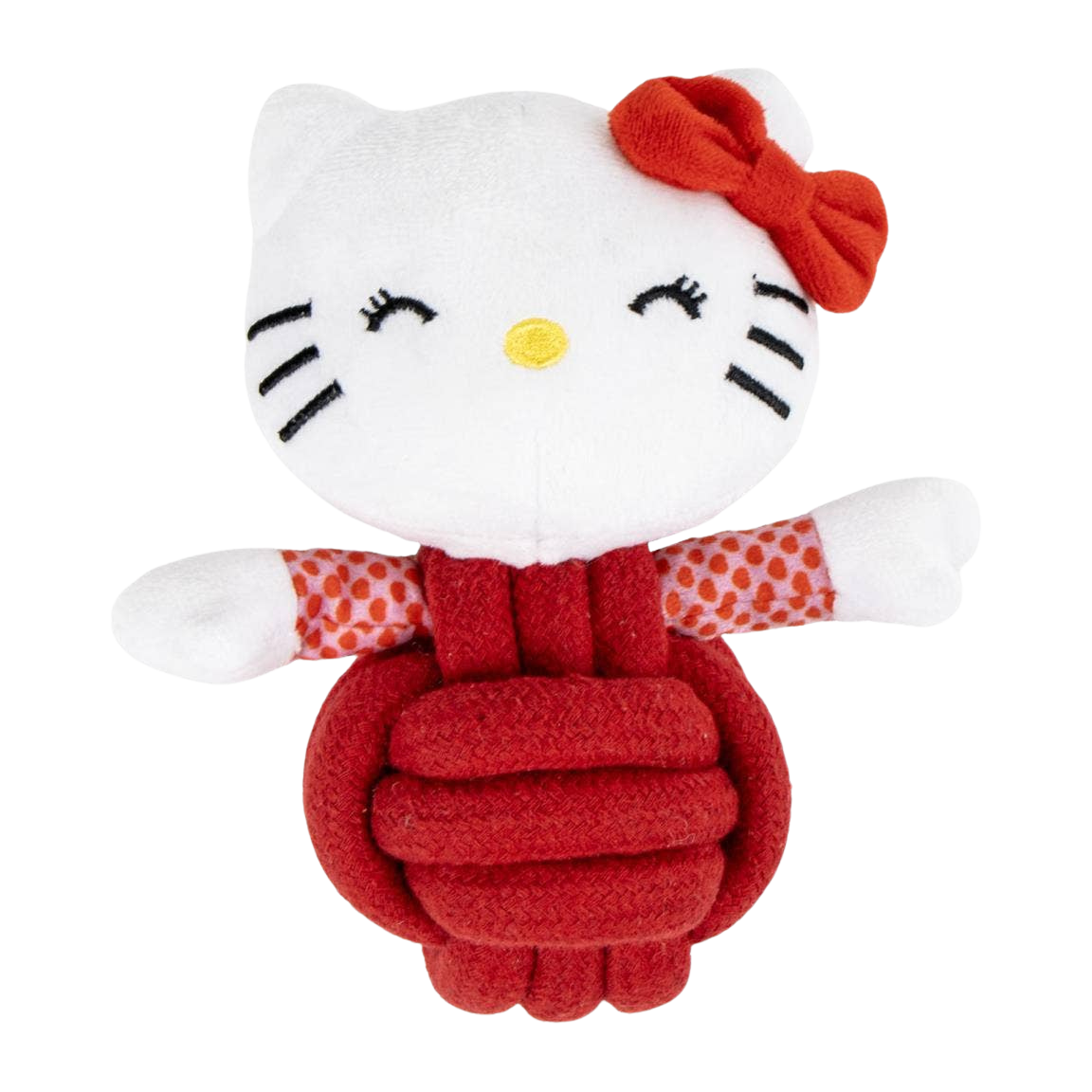 Jouet Hello Kitty peluche et corde avec couineur