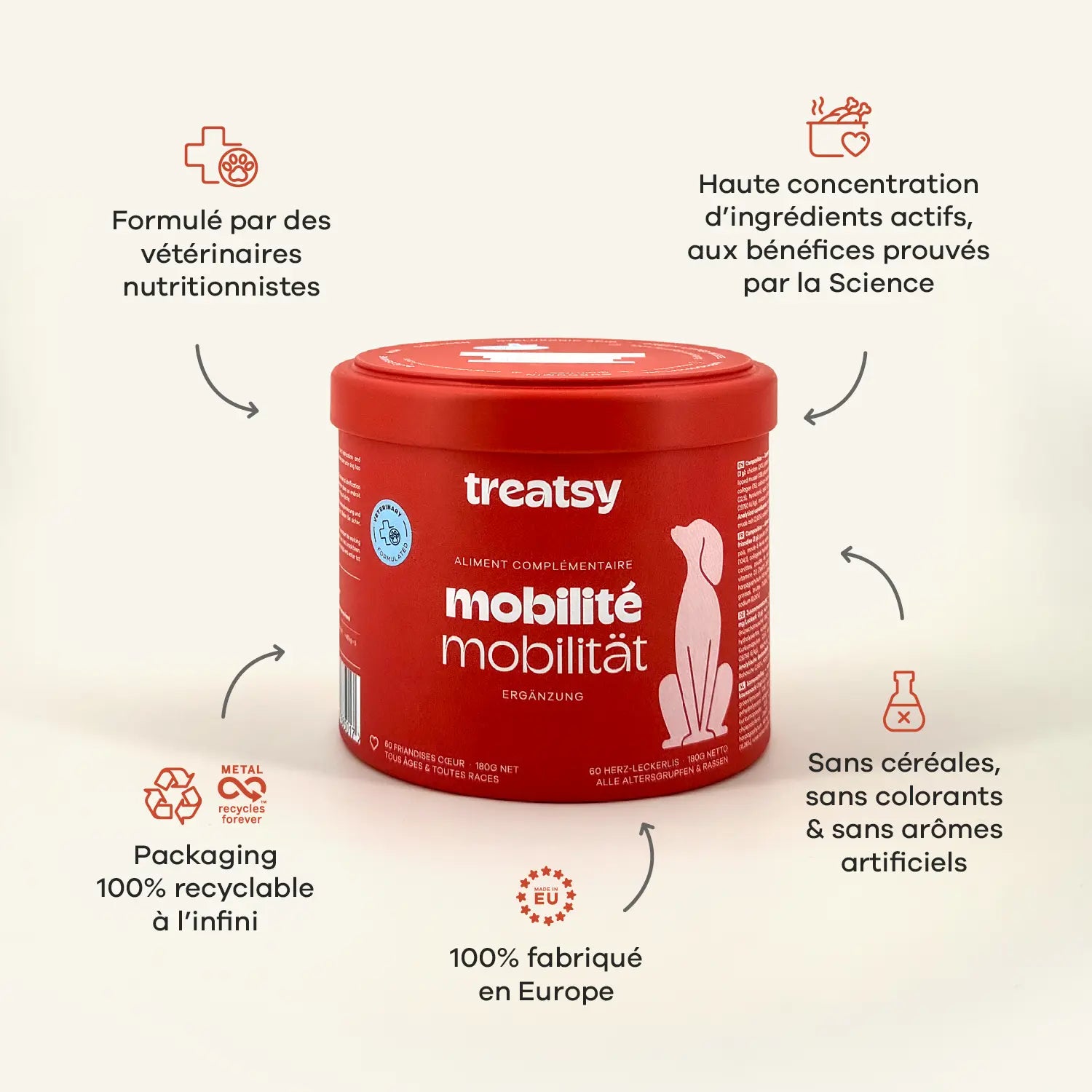 Complément alimentaire mobilité pour chiens