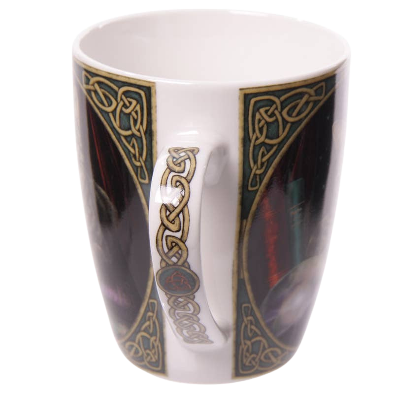 Mug en porcelaine chat et boule de cristal