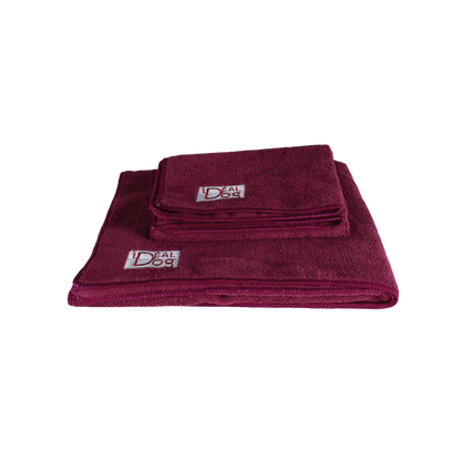 Lot de 2 serviettes microfibre absorbantes pour chiens et chats