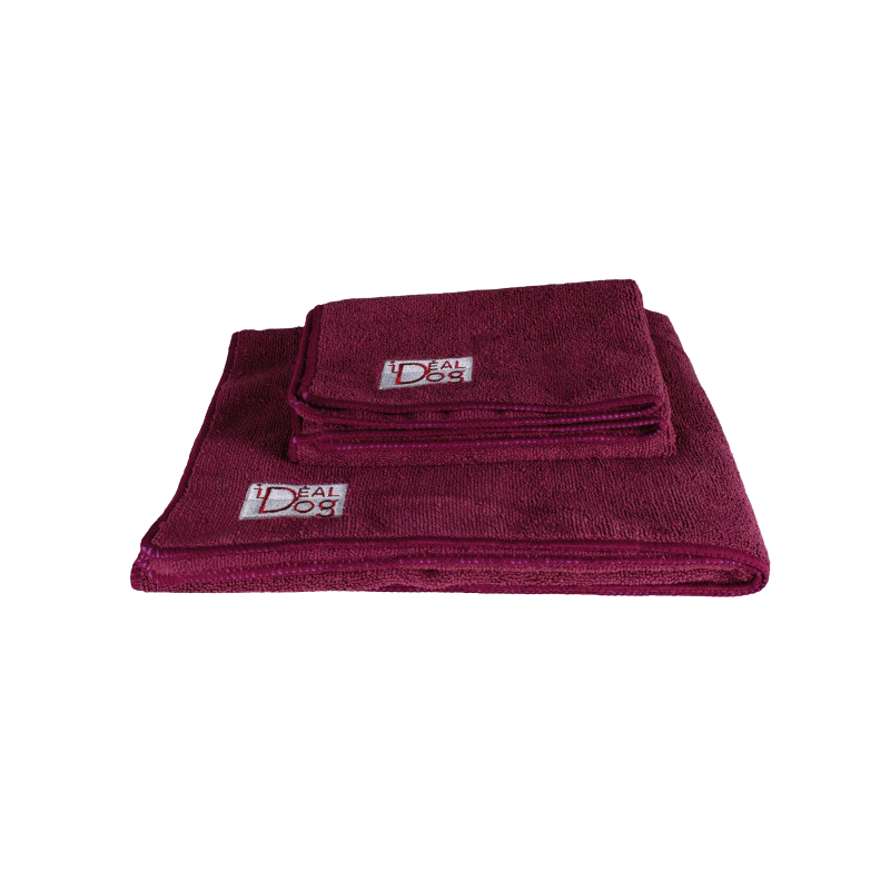 Lot de 2 serviettes microfibre absorbantes pour chiens et chats