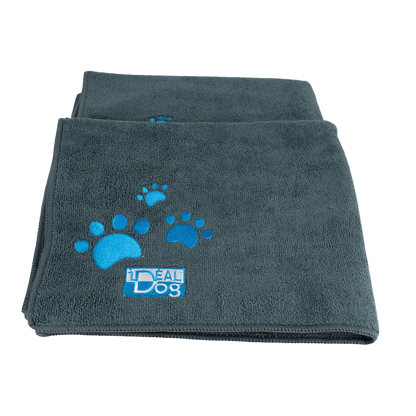 Lot de 2 serviettes microfibre absorbantes pour chiens et chats