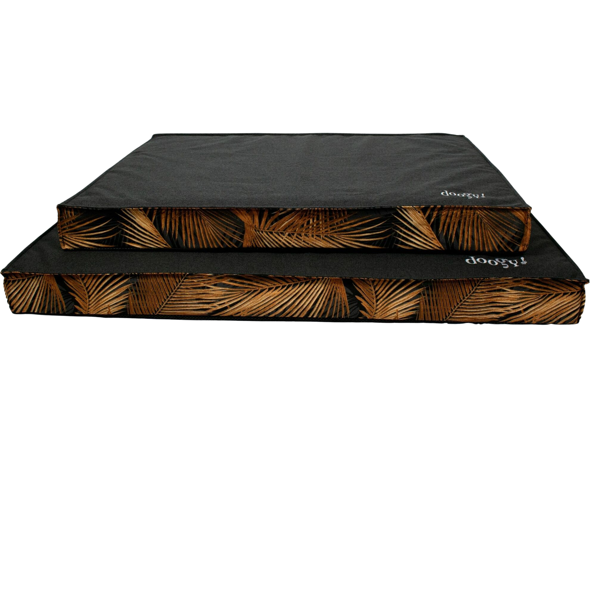 Matelas motif noir et doré à housse amovible