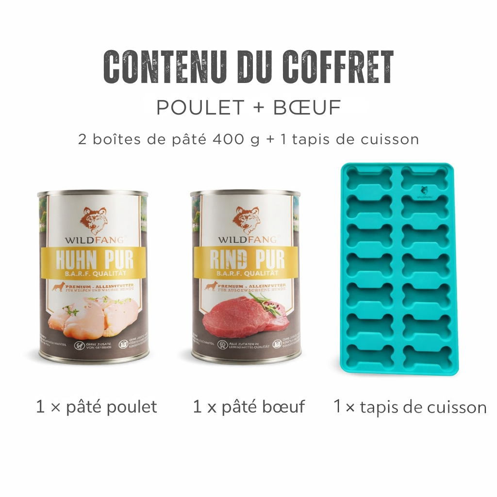 Coffret biscuits à cuire avec moule silicone