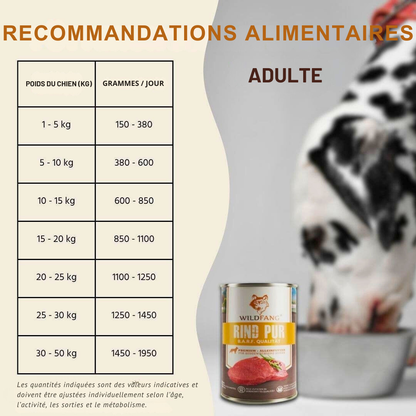 Pâté pur bœuf qualité BARF