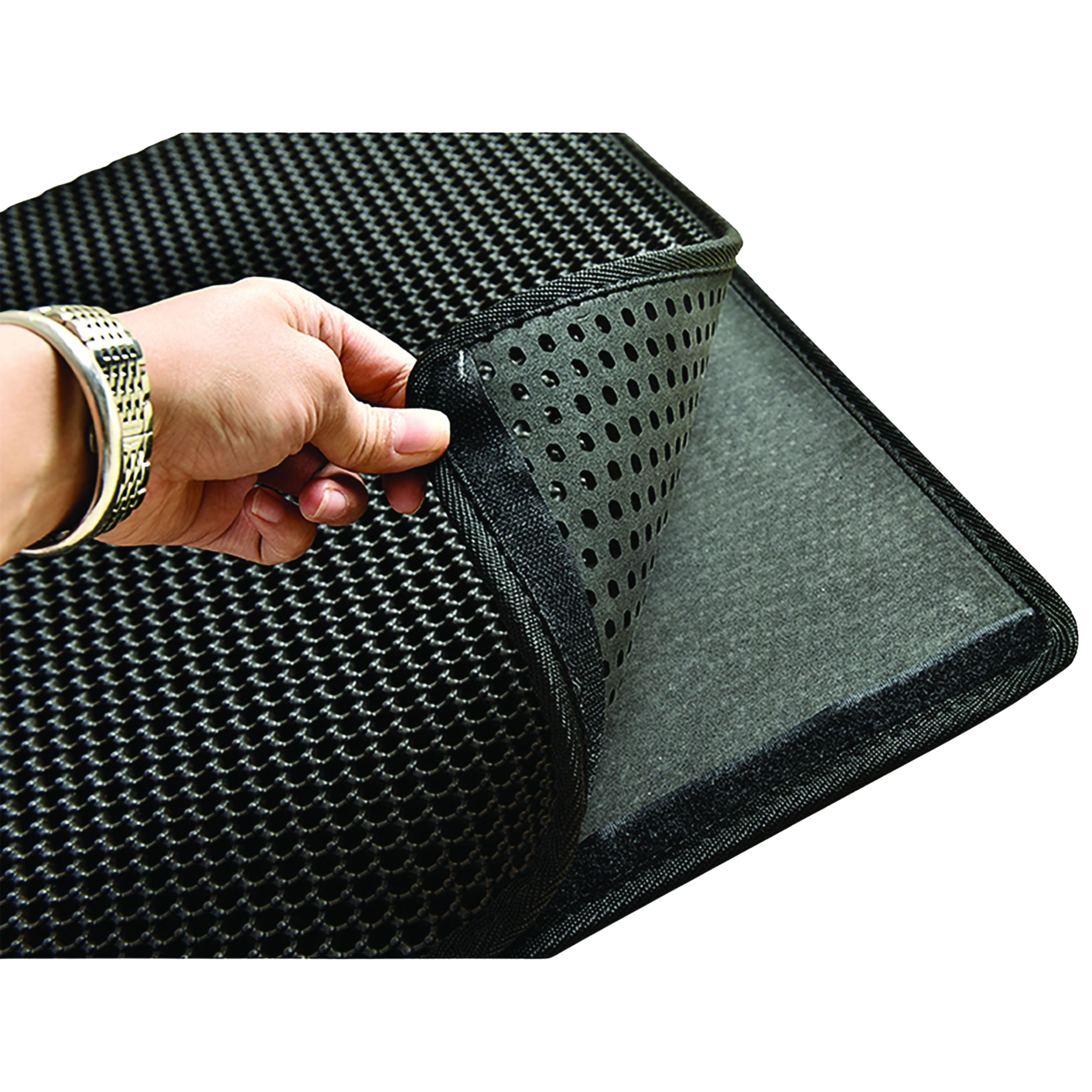 Tapis de sortie de litière nid d’abeille