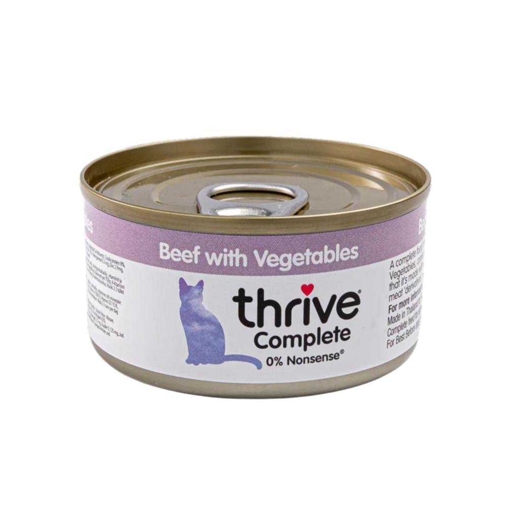 Émietté de bœuf aux légumes pour chats adultes et seniors