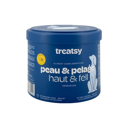 Complément alimentaire peau et pelage au poulet pour chiens