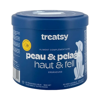 Complément alimentaire peau et pelage au poulet pour chiens